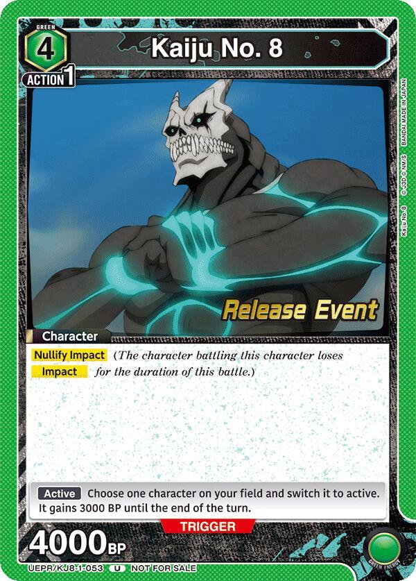 Kaiju No. 8 UEPR/KJ8-1-053 card from UE12BT: Kaiju No. 8 Release Event Cards