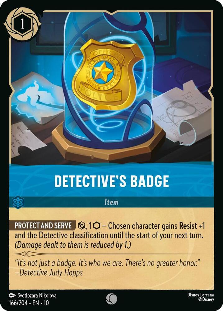 Detective's Badge 166/204 card from Whispers in the Well