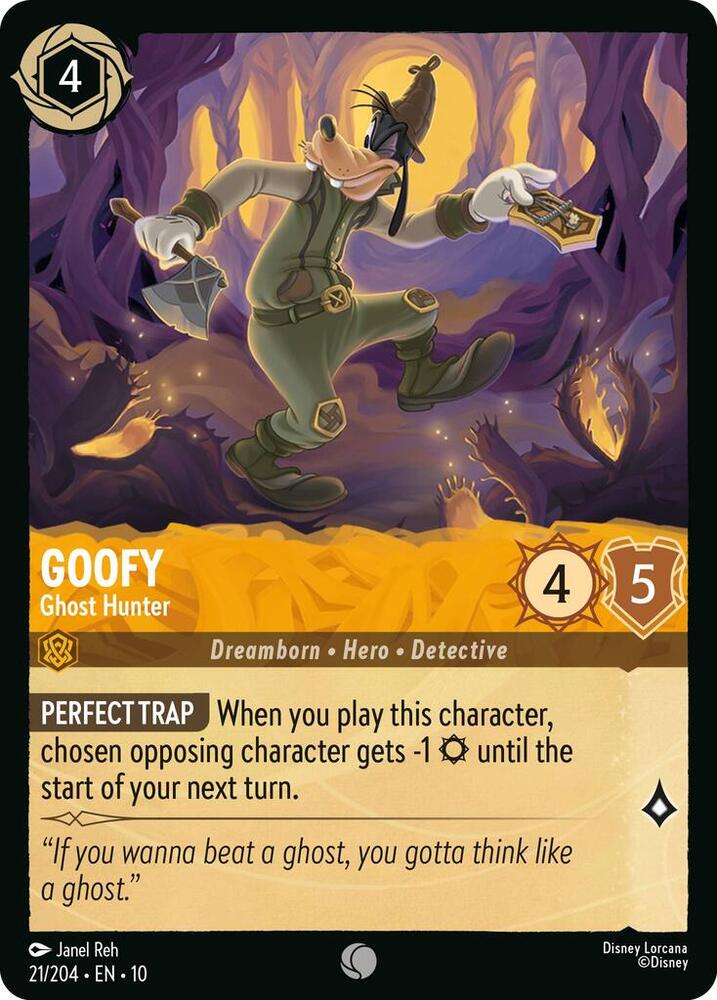 Goofy - Ghost Hunter 21/204 card from Whispers in the Well