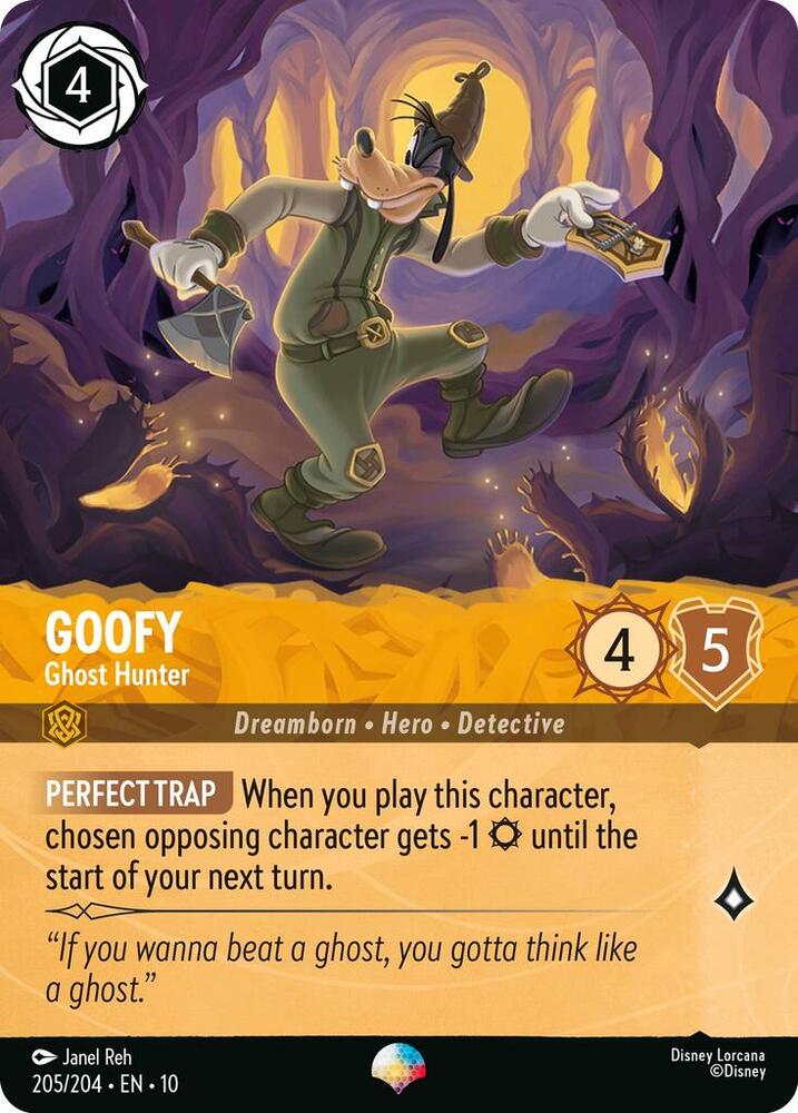 Goofy - Ghost Hunter (Epic) 205/204 card from Whispers in the Well