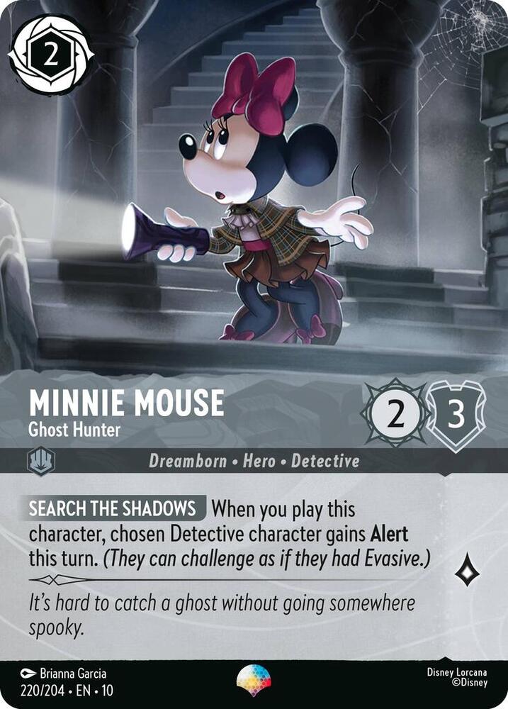 Minnie Mouse - Ghost Hunter (Epic) 220/204 card from Whispers in the Well