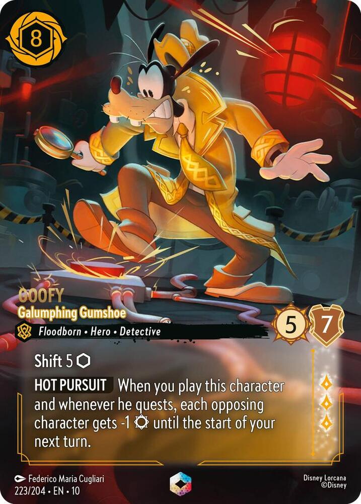 Goofy - Galumphing Gumshoe (Enchanted) 223/204 card from Whispers in the Well