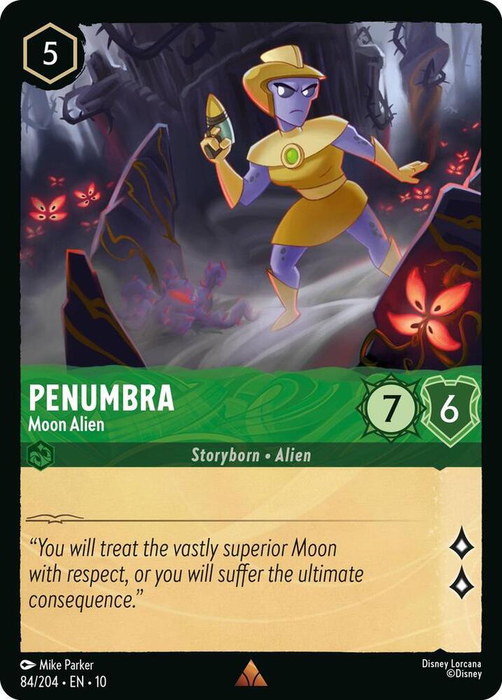 Penumbra - Moon Alien 84/204 card from Whispers in the Well
