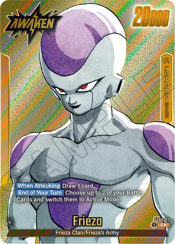 Frieza (Gold) FS04-01 card from Manga Booster 02