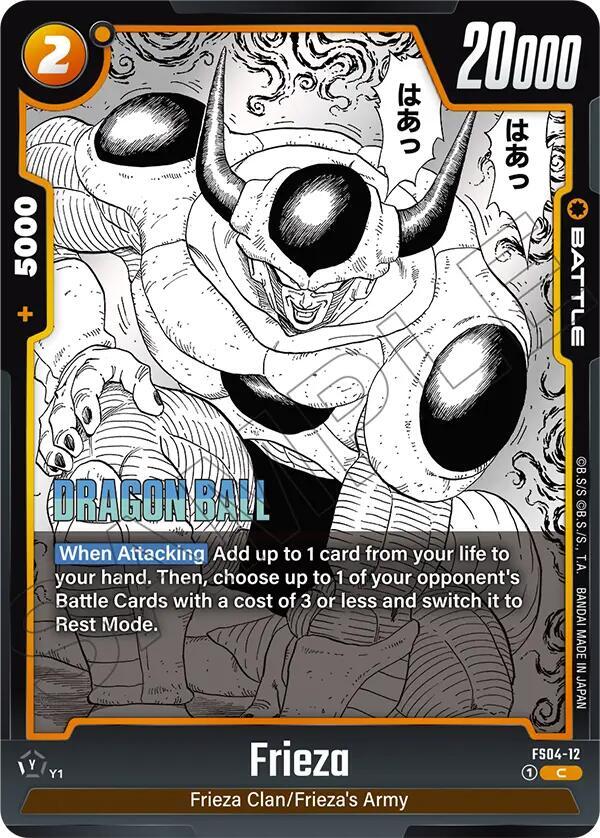 Frieza FS04-12 card from Manga Booster 02