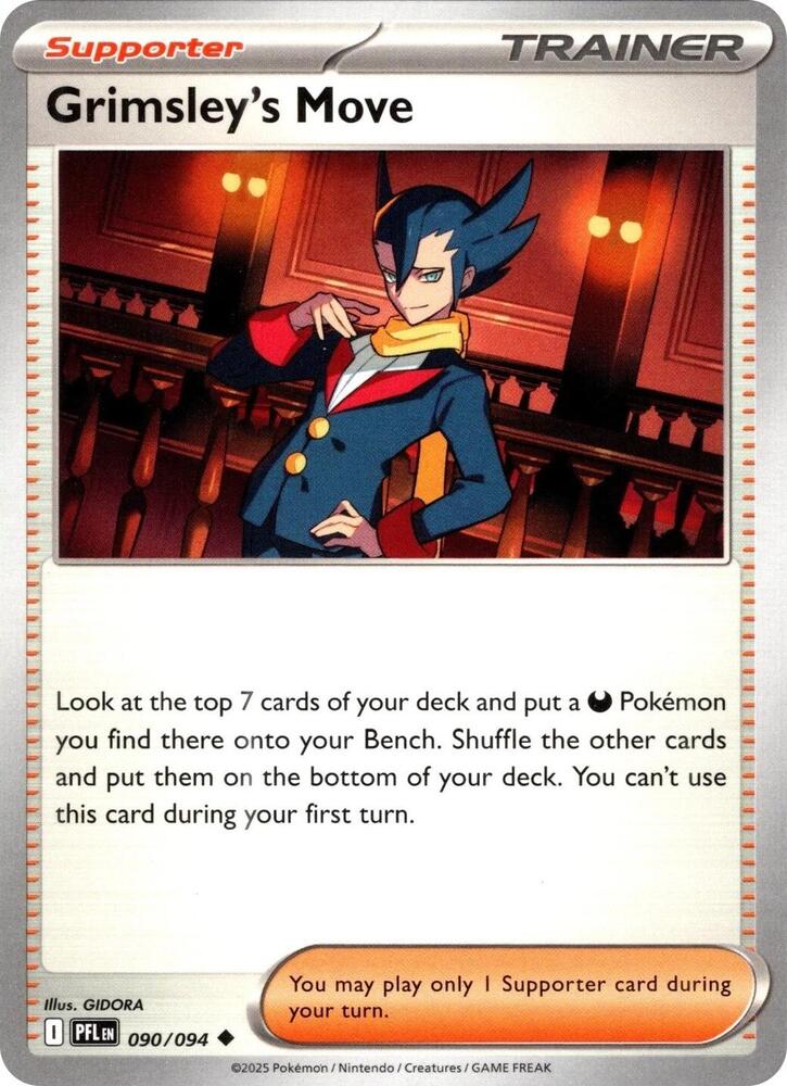 Grimsley's Move 090/094 card from ME02: Phantasmal Flames