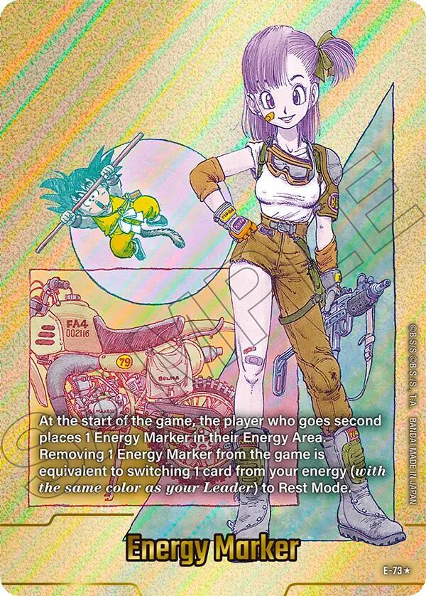 Energy Marker (Gold) E-73 card from Fusion World Energy Markers