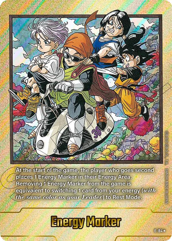 Energy Marker (Gold) E-84 card from Fusion World Energy Markers