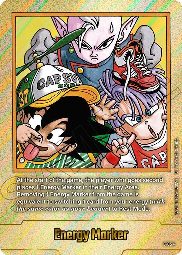 Energy Marker (Gold) E-85 card from Fusion World Energy Markers