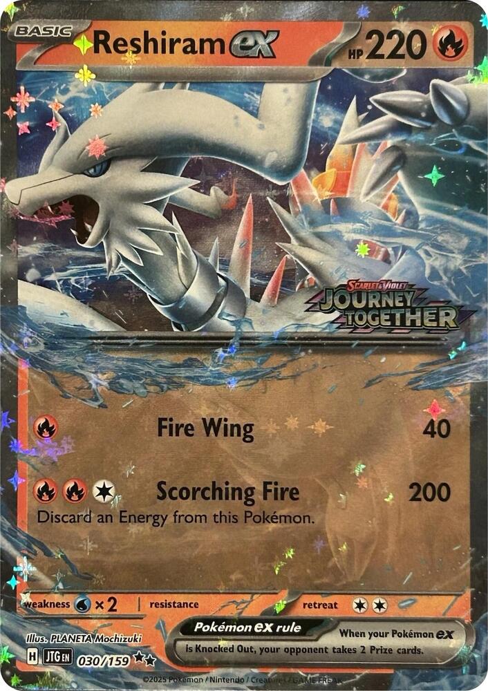 Reshiram ex (Journey Together Stamped) 030/159 card from Miscellaneous Cards & Products