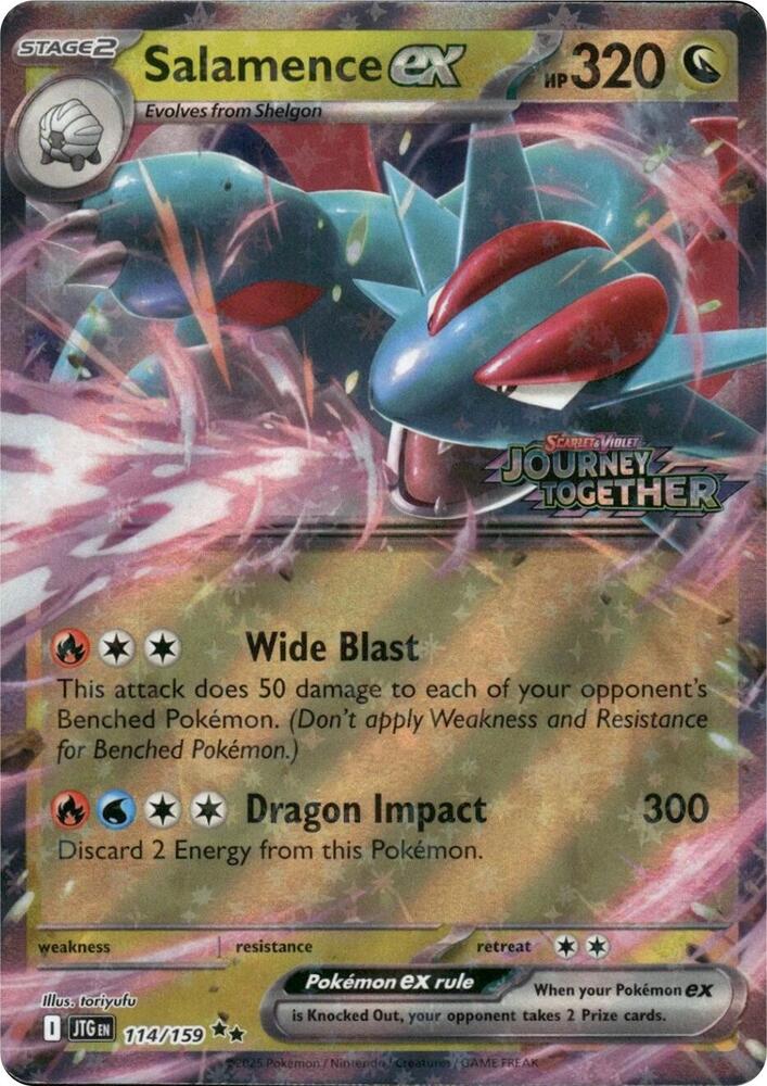 Salamence ex (Journey Together Stamped) 114/159 card from Miscellaneous Cards & Products
