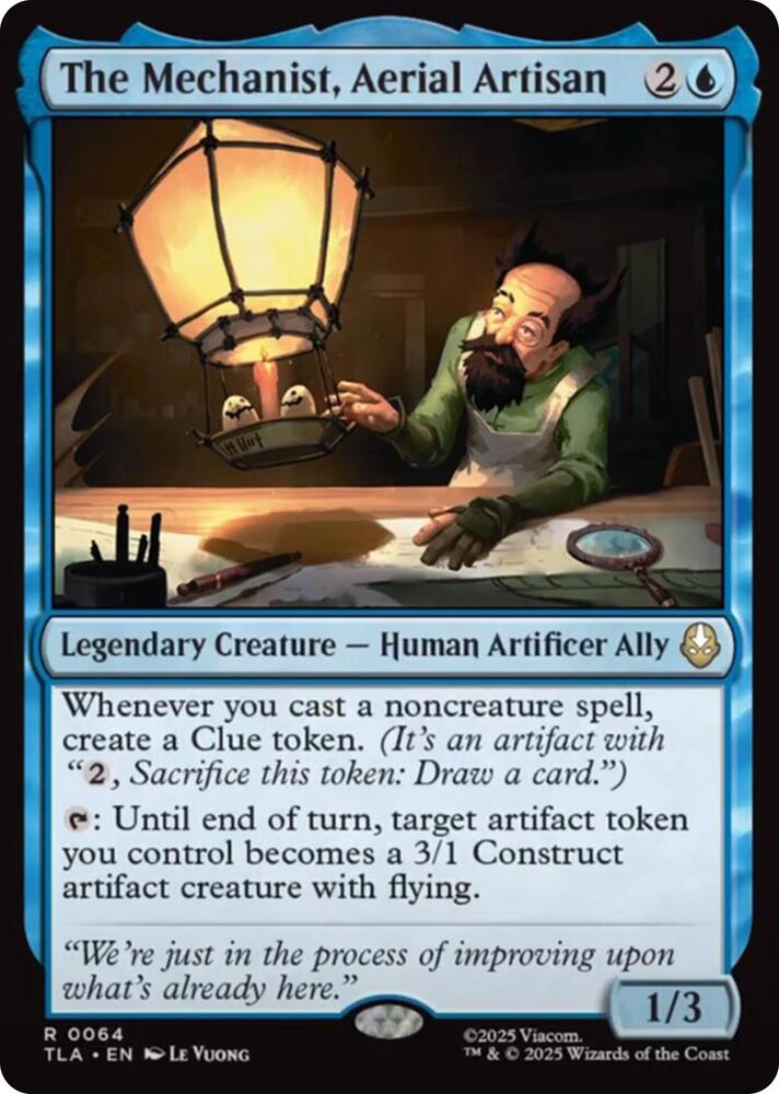The Mechanist, Aerial Artisan 64 card from Avatar: The Last Airbender