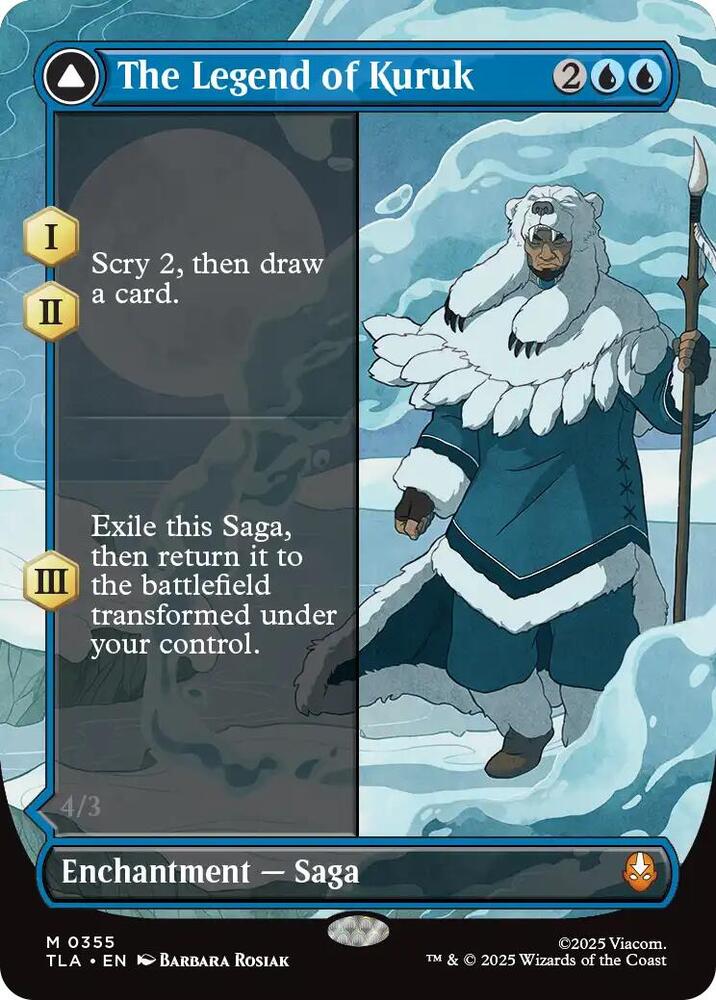 The Legend of Kuruk (Borderless) 355 card from Avatar: The Last Airbender
