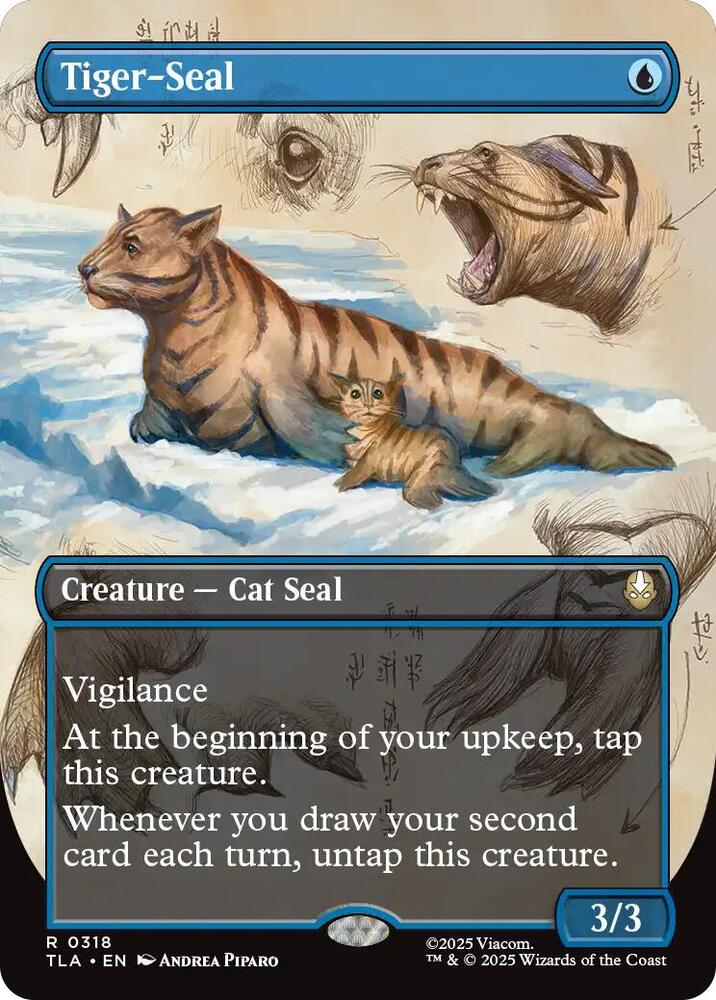 Tiger-Seal (Borderless) 318 card from Avatar: The Last Airbender