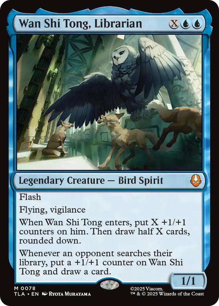Wan Shi Tong, Librarian 78 card from Avatar: The Last Airbender