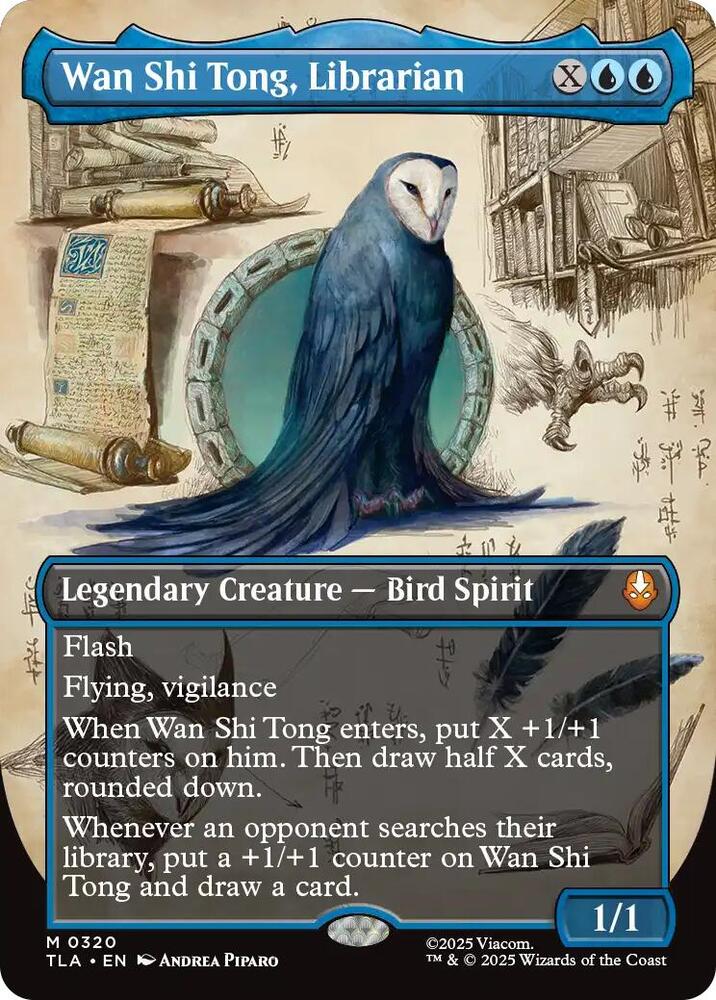 Wan Shi Tong, Librarian (Borderless) 320 card from Avatar: The Last Airbender