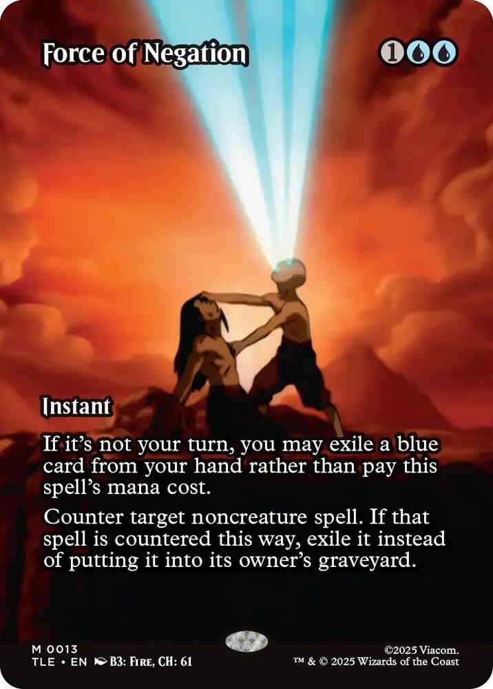 Force of Negation (Borderless) 13 card from Avatar: The Last Airbender: Eternal-Legal