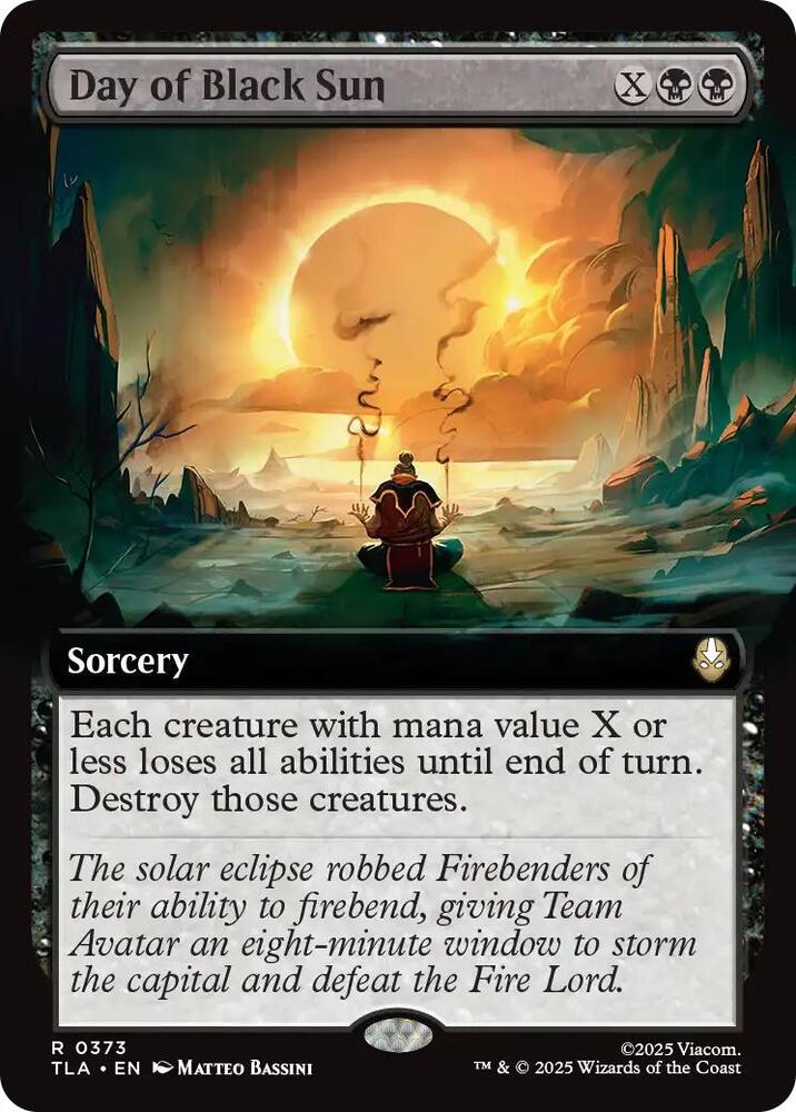 Day of Black Sun (Extended Art) 373 card from Avatar: The Last Airbender