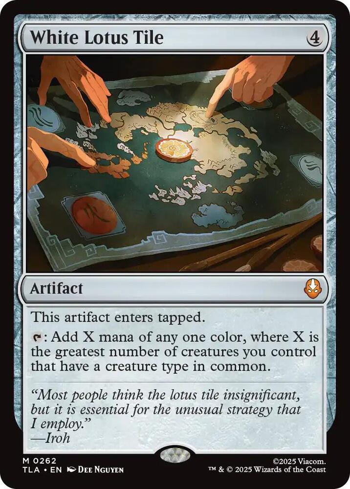 White Lotus Tile 262 card from Avatar: The Last Airbender
