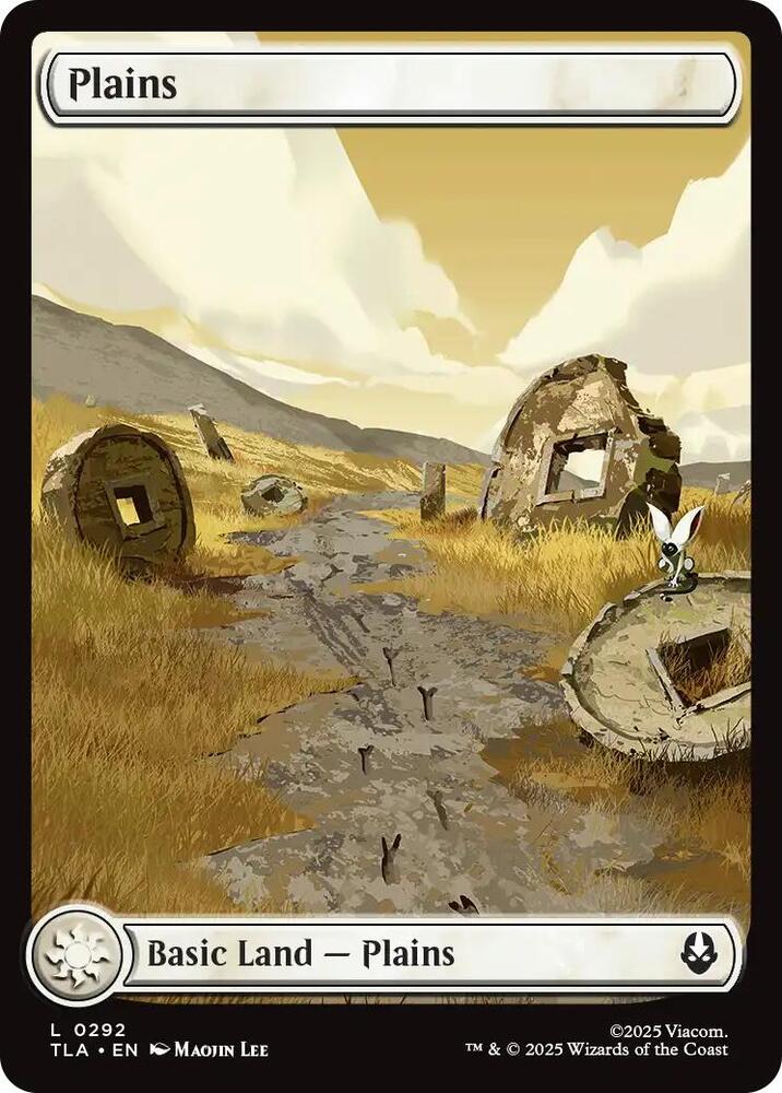 Plains 292 card from Avatar: The Last Airbender
