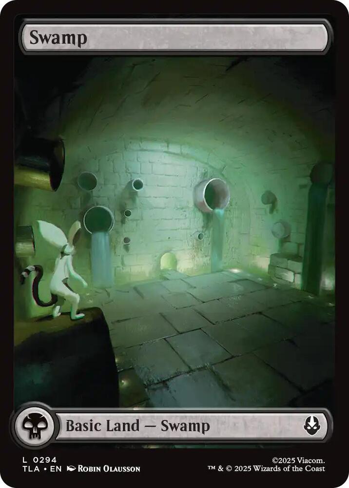 Swamp 294 card from Avatar: The Last Airbender