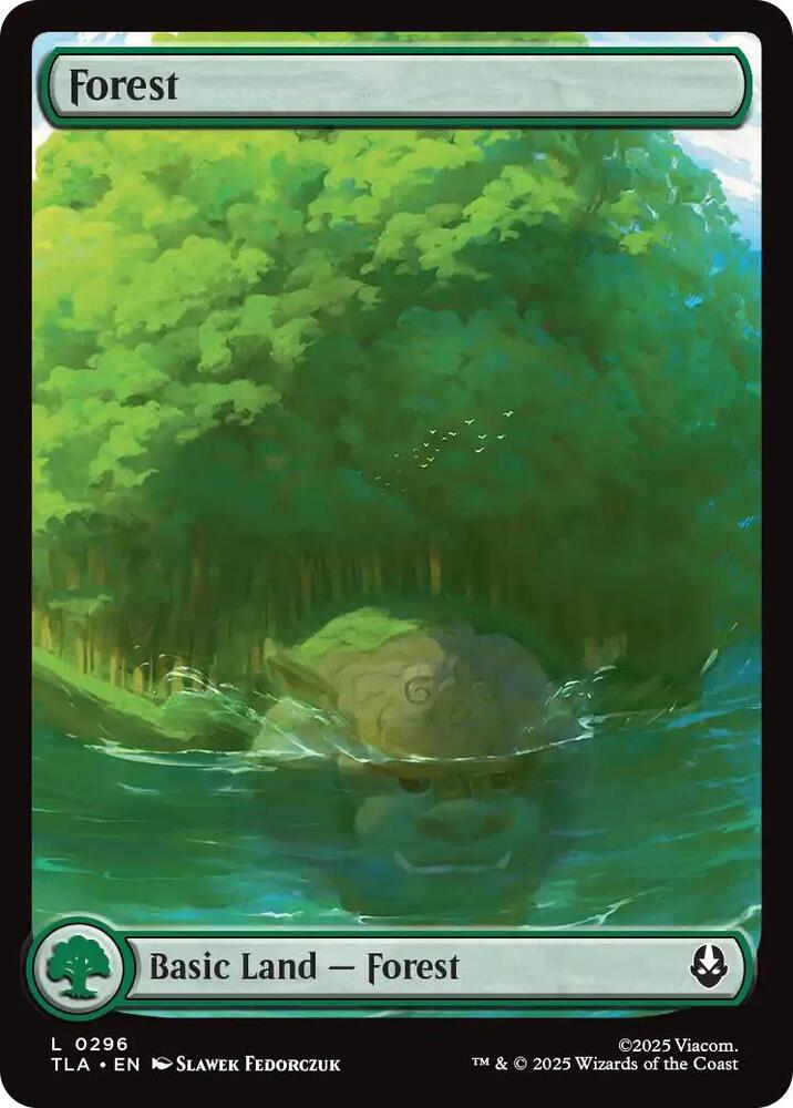 Forest 296 card from Avatar: The Last Airbender