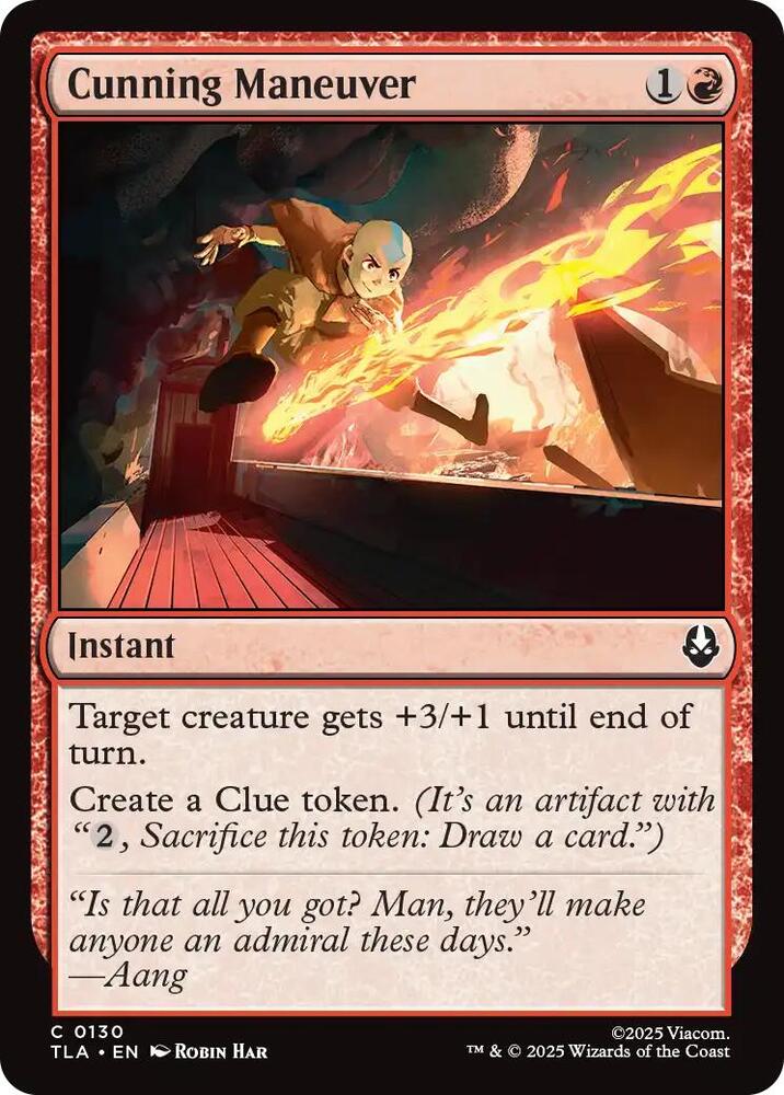 Cunning Maneuver 130 card from Avatar: The Last Airbender