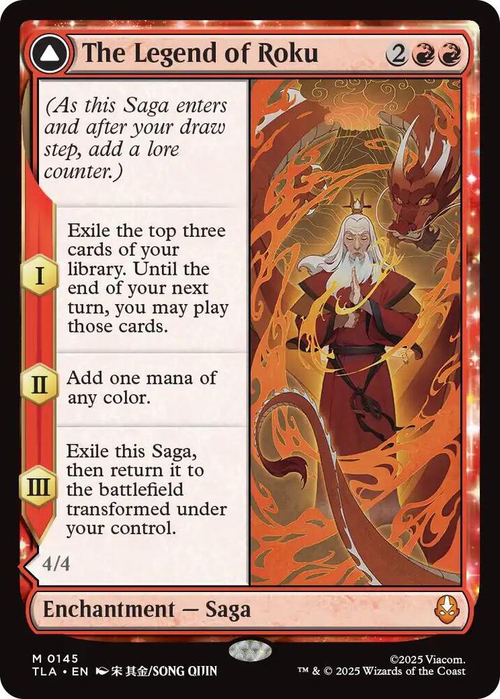 The Legend of Roku 145 card from Avatar: The Last Airbender