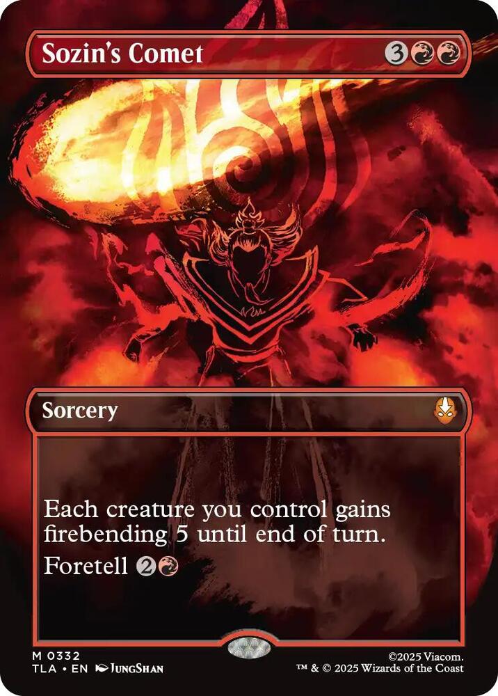 Sozin's Comet (Borderless) 332 card from Avatar: The Last Airbender
