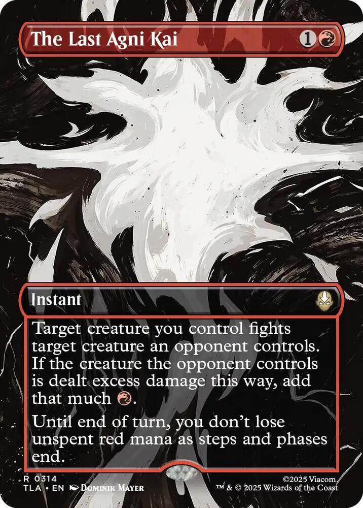 The Last Agni Kai (Borderless) 314 card from Avatar: The Last Airbender