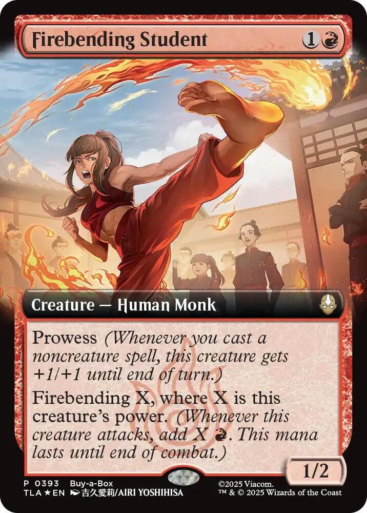 Firebending Student (Extended Art) 393 card from Buy-A-Box Promos
