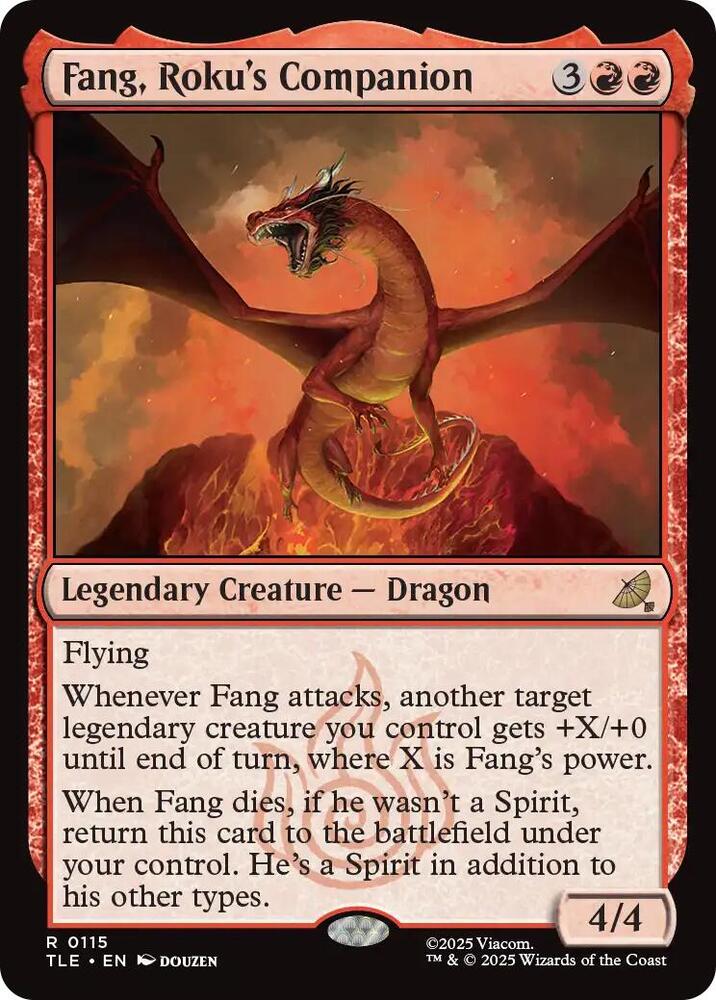 Fang, Roku's Companion 115 card from Avatar: The Last Airbender: Eternal-Legal