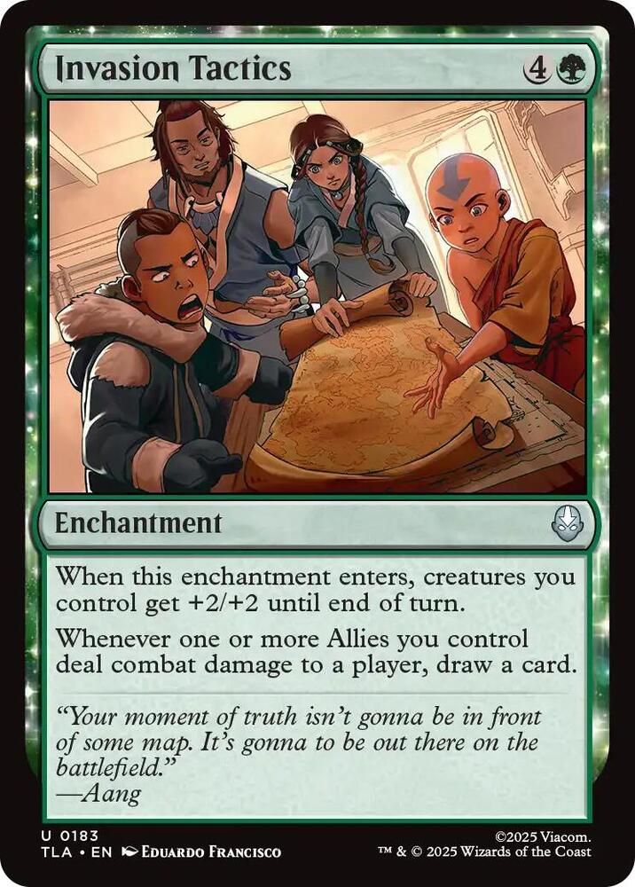 Invasion Tactics 183 card from Avatar: The Last Airbender