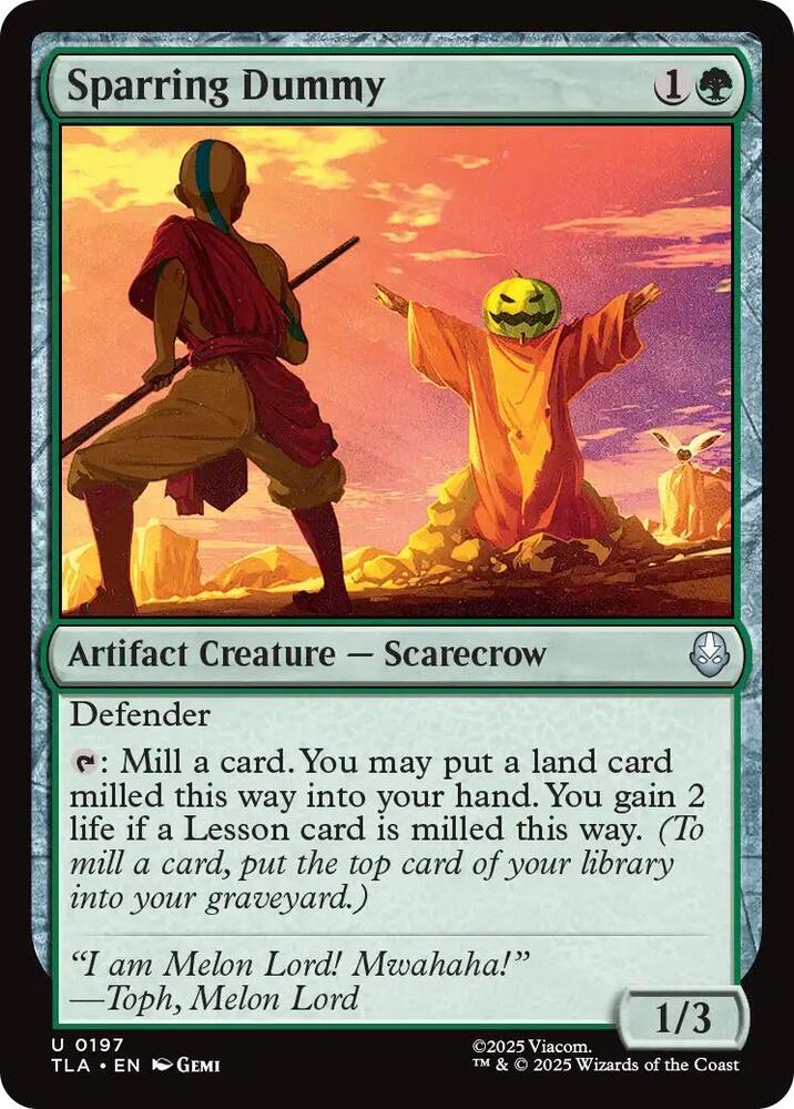 Sparring Dummy 197 card from Avatar: The Last Airbender