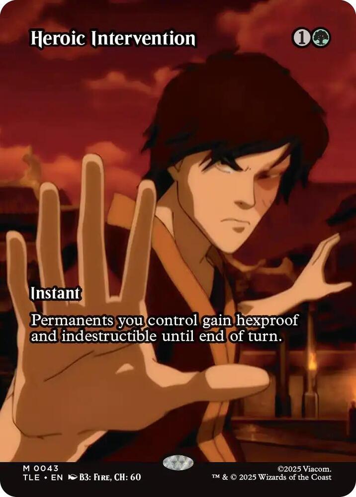Heroic Intervention (Borderless) 43 card from Avatar: The Last Airbender: Eternal-Legal