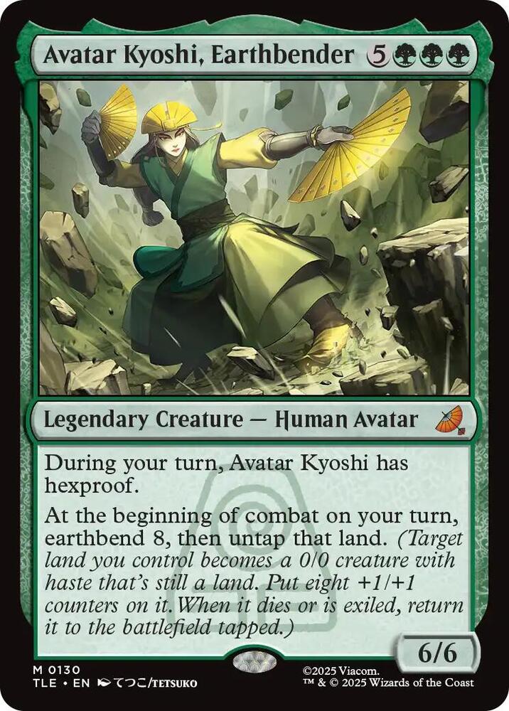 Avatar Kyoshi, Earthbender 130 card from Avatar: The Last Airbender: Eternal-Legal
