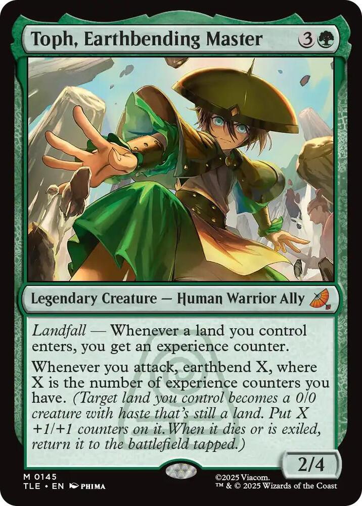 Toph, Earthbending Master 145 card from Avatar: The Last Airbender: Eternal-Legal