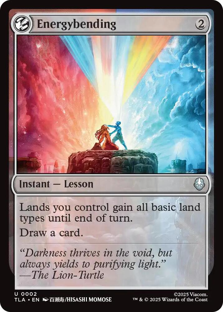 Energybending 2 card from Avatar: The Last Airbender