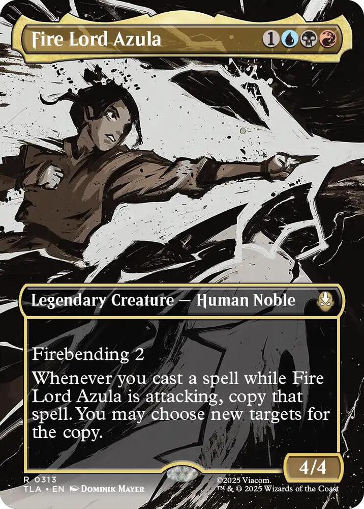 Fire Lord Azula (Borderless) 313 card from Avatar: The Last Airbender
