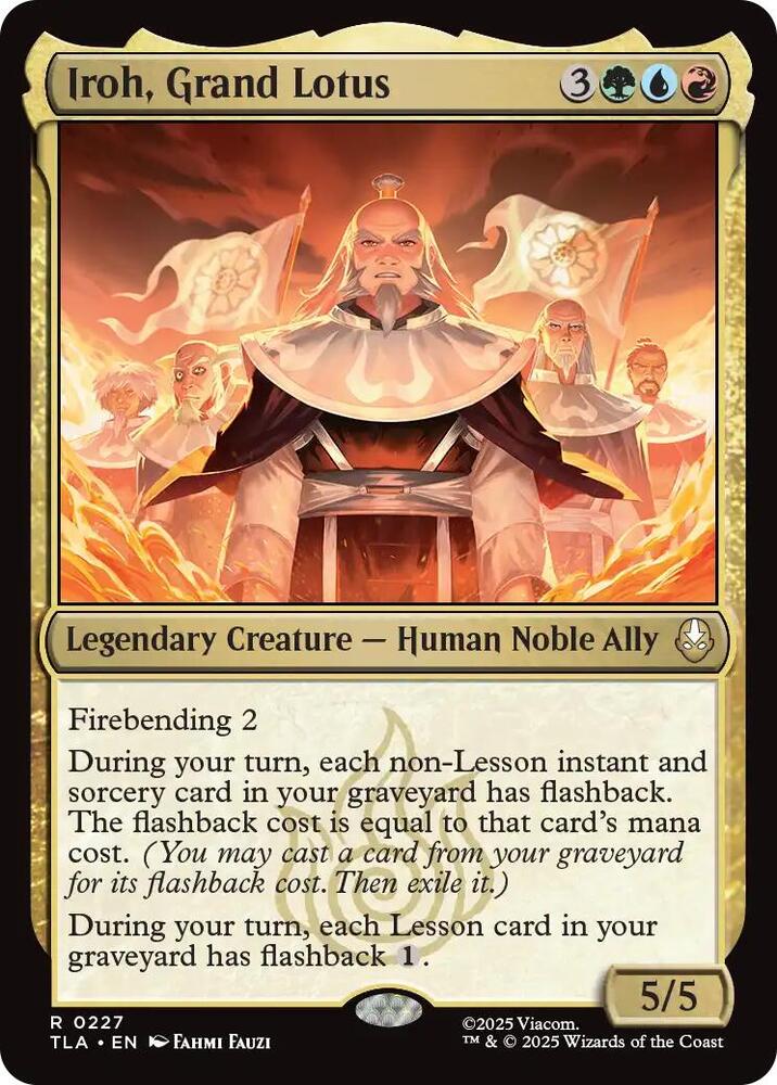 Iroh, Grand Lotus 227 card from Avatar: The Last Airbender
