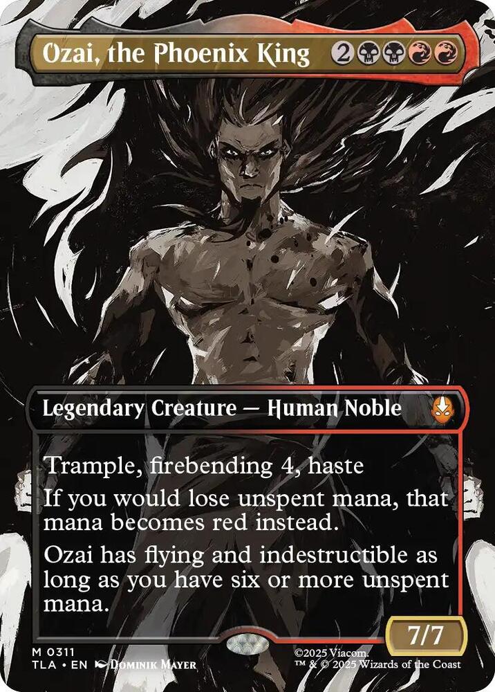 Ozai, the Phoenix King (Borderless) 311 card from Avatar: The Last Airbender