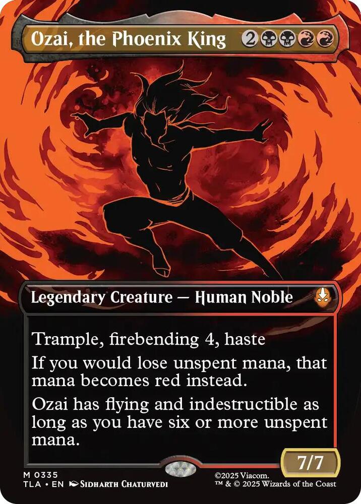 Ozai, the Phoenix King (Borderless) 335 card from Avatar: The Last Airbender
