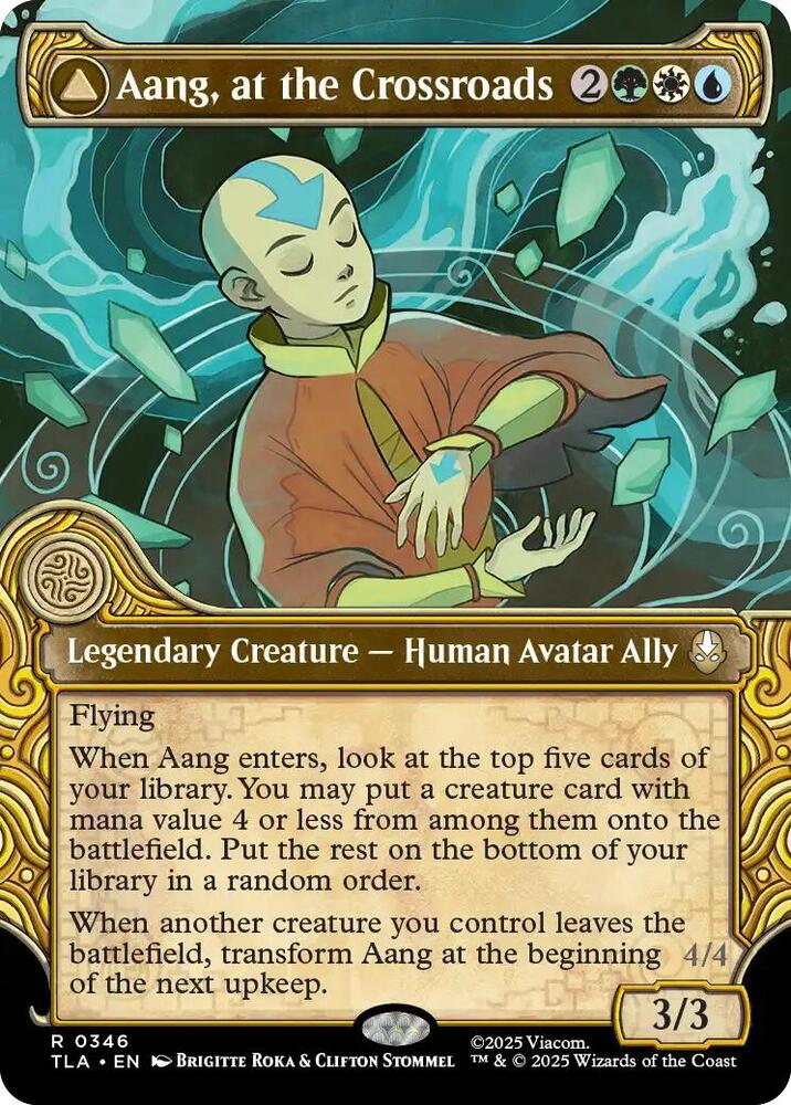 Aang, at the Crossroads (Showcase) 346 card from Avatar: The Last Airbender