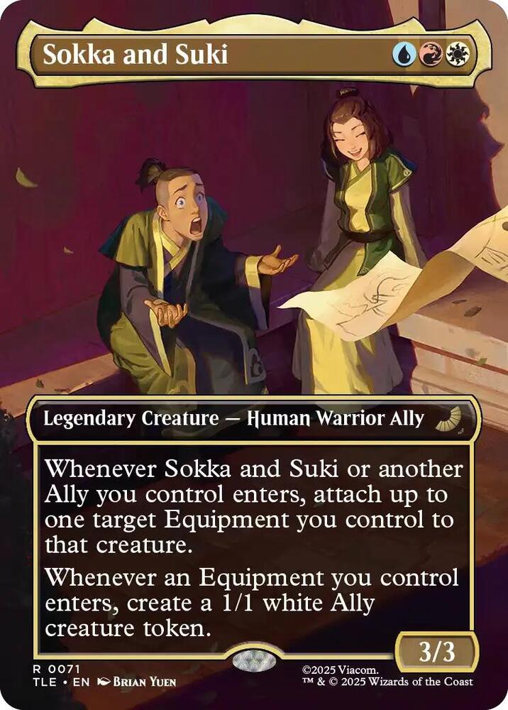 Sokka and Suki (Borderless) 71 card from Avatar: The Last Airbender: Eternal-Legal