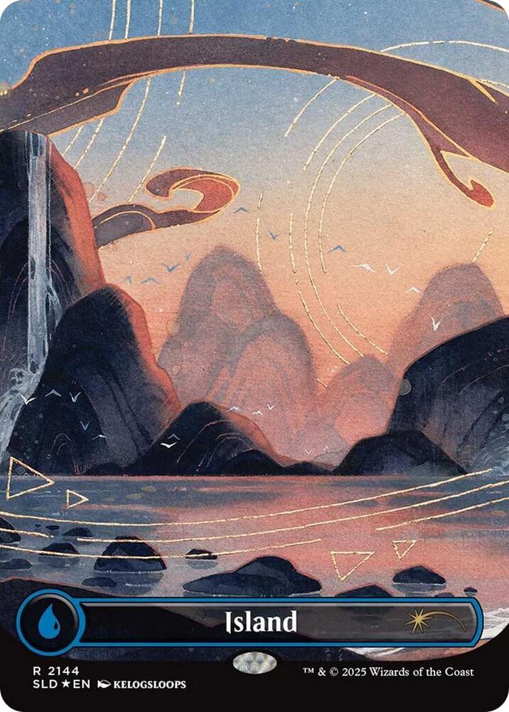Island 2144 card from Secret Lair Drop Series