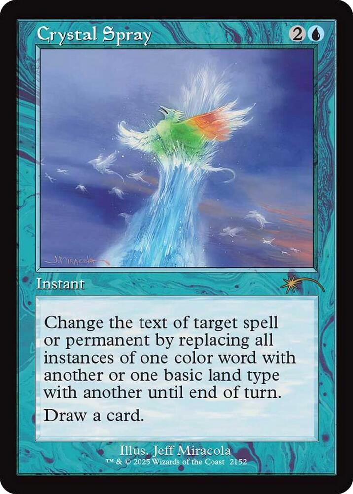 Crystal Spray (Retro Frame) 2152 card from Secret Lair Drop Series