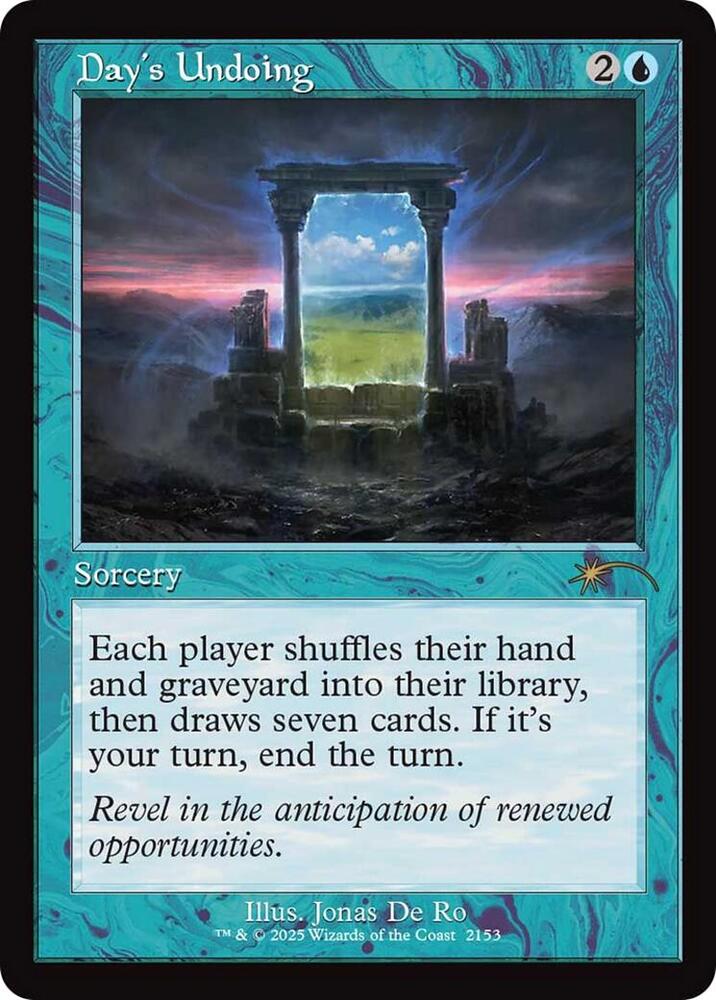 Day's Undoing (Retro Frame) 2153 card from Secret Lair Drop Series
