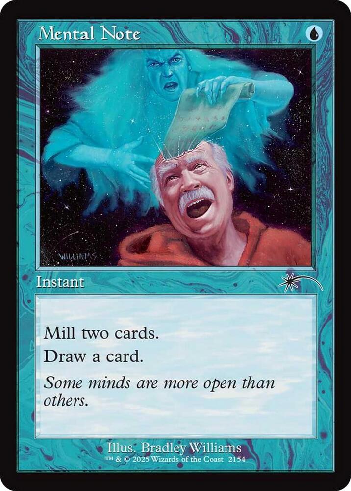 Mental Note (Retro Frame) 2154 card from Secret Lair Drop Series