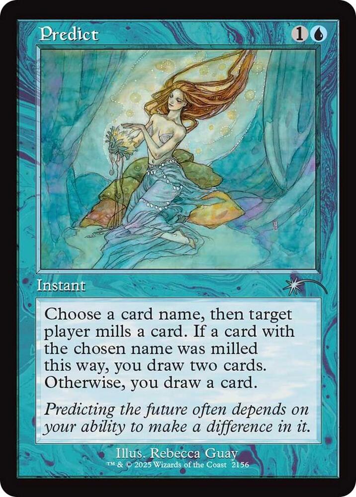 Predict (Retro Frame) 2156 card from Secret Lair Drop Series