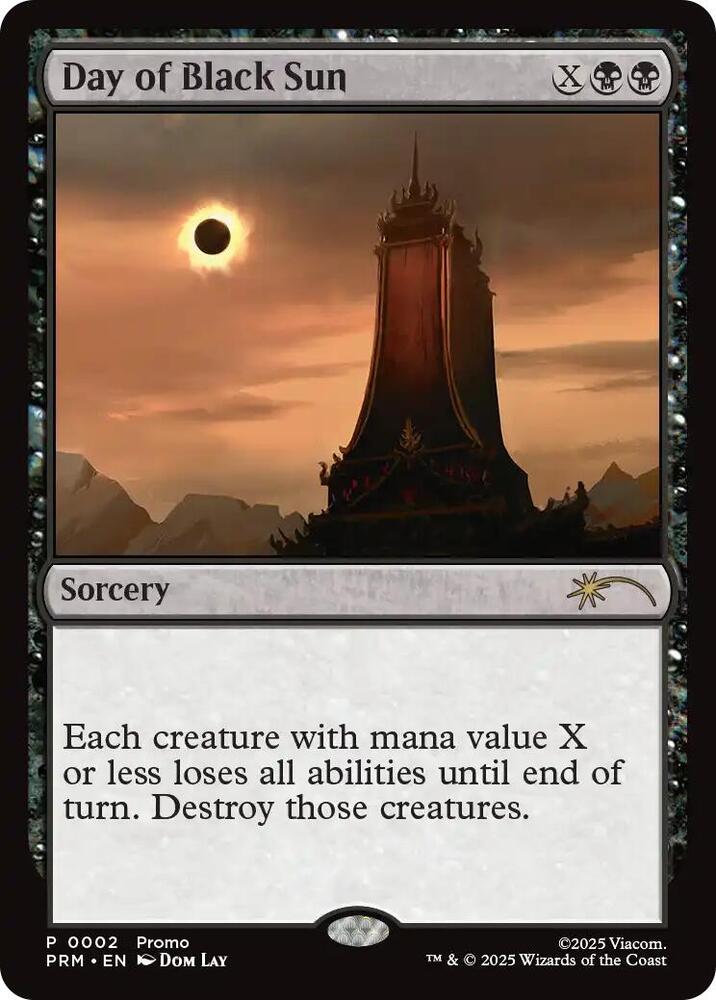 Day of Black Sun 2 card from Unique and Miscellaneous Promos
